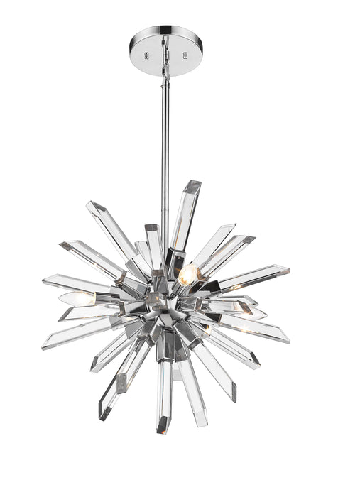 Chandelier Z-Lite 4003-4CH Chrome Burst 4 Light Chandelier Z-Lite