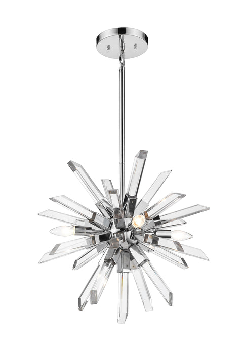 Chandelier Z-Lite 4003-4CH Chrome Burst 4 Light Chandelier Z-Lite