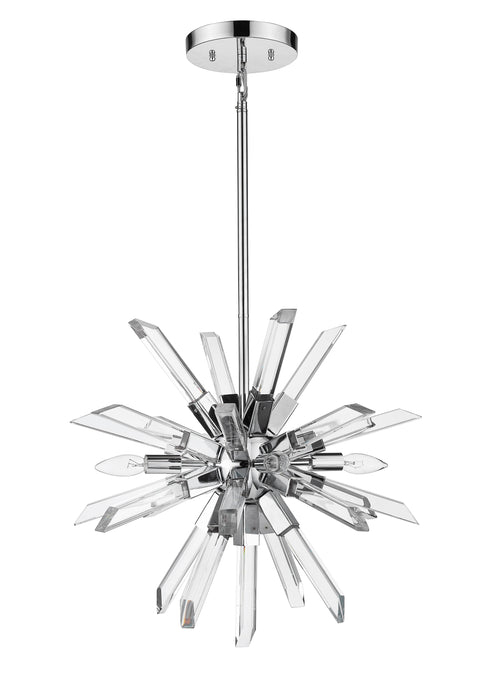 Chandelier Z-Lite 4003-4CH Chrome Burst 4 Light Chandelier Z-Lite