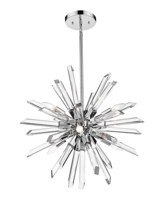 Chandelier Z-Lite 4003-6CH Chrome Burst 6 Light Chandelier Z-Lite