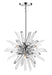 Chandelier Z-Lite 4003-6CH Chrome Burst 6 Light Chandelier Z-Lite