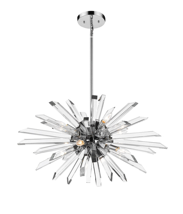 Chandelier Z-Lite 4003-8L-CH Chrome Burst 8 Light Chandelier Z-Lite