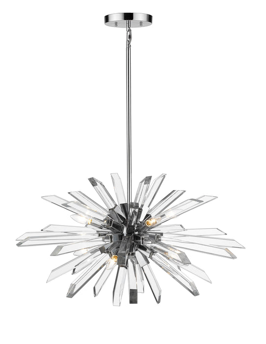 Chandelier Z-Lite 4003-8L-CH Chrome Burst 8 Light Chandelier Z-Lite