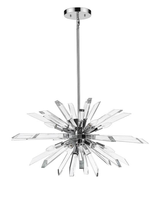 Chandelier Z-Lite 4003-8L-CH Chrome Burst 8 Light Chandelier Z-Lite