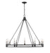 Chandelier Z-Lite 4005-12MB Matte Black Dennison 12 Light Chandelier Z-Lite