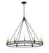 Chandelier Z-Lite 4005-12MB Matte Black Dennison 12 Light Chandelier Z-Lite