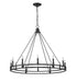 Chandelier Z-Lite 4005-12MB Matte Black Dennison 12 Light Chandelier Z-Lite