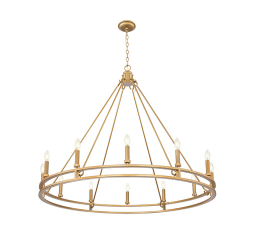 Chandelier Z-Lite 4005-12SBR Signature Brass Dennison 12 Light Chandelier Z-Lite