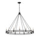 Chandelier Z-Lite 4005-16MB Matte Black Dennison 16 Light Chandelier Z-Lite
