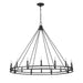 Chandelier Z-Lite 4005-16MB Matte Black Dennison 16 Light Chandelier Z-Lite