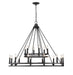 Chandelier Z-Lite 4005-18MB Matte Black Dennison 18 Light Chandelier Z-Lite