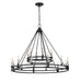 Chandelier Z-Lite 4005-18MB Matte Black Dennison 18 Light Chandelier Z-Lite