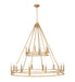 Chandelier Z-Lite 4005-18SBR Signature Brass Dennison 18 Light Chandelier Z-Lite