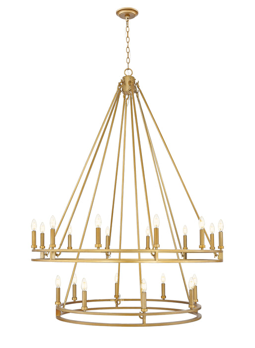 Chandelier Z-Lite 4005-20SBR Signature Brass Dennison 20 Light Chandelier Z-Lite