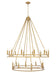 Chandelier Z-Lite 4005-20SBR Signature Brass Dennison 20 Light Chandelier Z-Lite