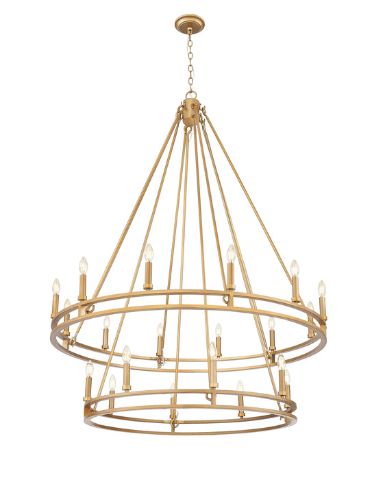 Chandelier Z-Lite 4005-20SBR Signature Brass Dennison 20 Light Chandelier Z-Lite