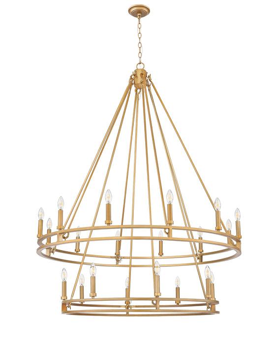 Chandelier Z-Lite 4005-20SBR Signature Brass Dennison 20 Light Chandelier Z-Lite