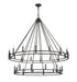 Chandelier Z-Lite 4005-28MB Matte Black Dennison 28 Light Chandelier Z-Lite