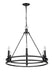 Chandelier Z-Lite 4005-6MB Matte Black Dennison 6 Light Chandelier Z-Lite