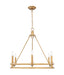 Chandelier Z-Lite 4005-6SBR Signature Brass Dennison 6 Light Chandelier Z-Lite