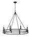 Chandelier Z-Lite 4005-8MB Matte Black Dennison 8 Light Chandelier Z-Lite