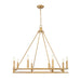 Chandelier Z-Lite 4005-8SBR Signature Brass Dennison 8 Light Chandelier Z-Lite
