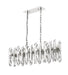 Linear Chandelier Z-Lite 4006-11L-PN Polished Nickel Bova 11 Light Linear Chandelier Z-Lite