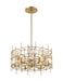 Chandelier Z-Lite 4007-24AGBR Aged Brass Garroway 6 Light Chandelier Z-Lite