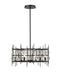 Chandelier Z-Lite 4007-24MB Matte Black Garroway 6 Light Chandelier Z-Lite