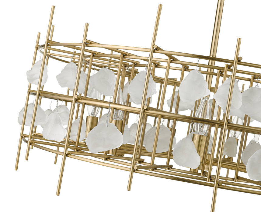 Chandelier Z-Lite 4007-32AGBR Aged Brass Garroway 9 Light Chandelier Z-Lite