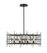 Chandelier Z-Lite 4007-32MB Matte Black Garroway 9 Light Chandelier Z-Lite
