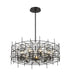 Chandelier Z-Lite 4007-32MB Matte Black Garroway 9 Light Chandelier Z-Lite