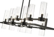 Linear Chandelier Z-Lite 4008-10MB Matte Black Datus 10 Light Linear Chandelier Z-Lite