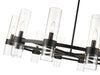 Chandelier Z-Lite 4008-12MB Matte Black Datus 12 Light Chandelier Z-Lite