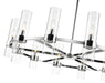Chandelier Z-Lite 4008-12PN Polished Nickel Datus 12 Light Chandelier Z-Lite