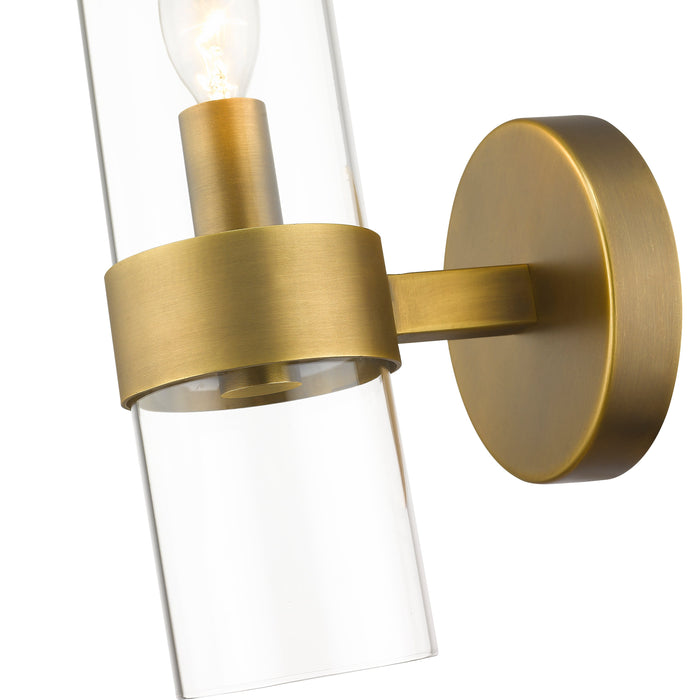 Wall Sconce Z-Lite 4008-1S-RB Rubbed Brass Datus 1 Light Wall Sconce Z-Lite