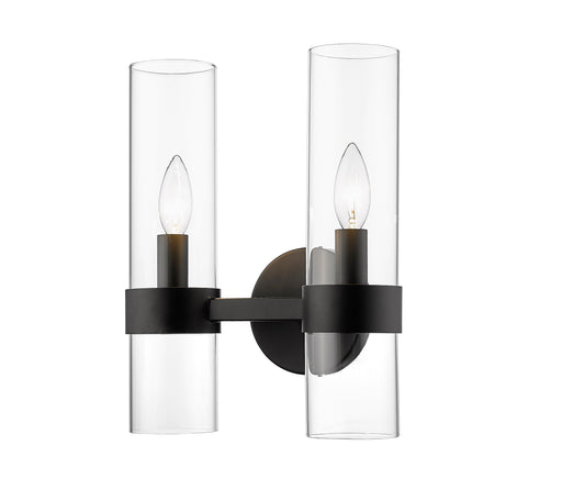 Wall Sconce Z-Lite 4008-2S-MB Matte Black Datus 2 Light Wall Sconce Z-Lite