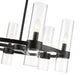 Chandelier Z-Lite 4008-6MB Matte Black Datus 6 Light Chandelier Z-Lite