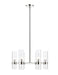 Chandelier Z-Lite 4008-6PN Polished Nickel Datus 6 Light Chandelier Z-Lite