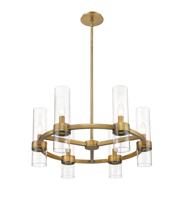 Chandelier Z-Lite 4008-6RB Rubbed Brass Datus 6 Light Chandelier Z-Lite