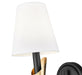 Wall Sconce Z-Lite 4014-1S-MB-MGLD Matte Black + Modern Gold Claudelle 1 Light Wall Sconce Z-Lite