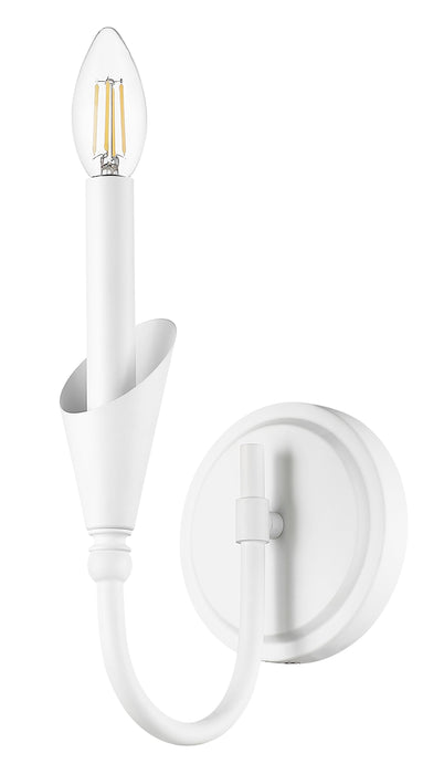 Wall Sconce Z-Lite 4014-1S-TW Tundra White Claudelle 1 Light Wall Sconce Z-Lite