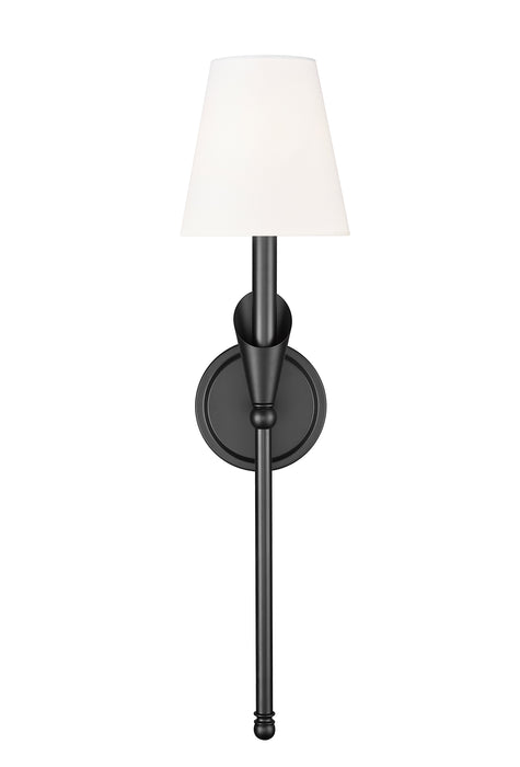 Wall Sconce Z-Lite 4014-1SA-MB Matte Black Claudelle 1 Light Wall Sconce Z-Lite