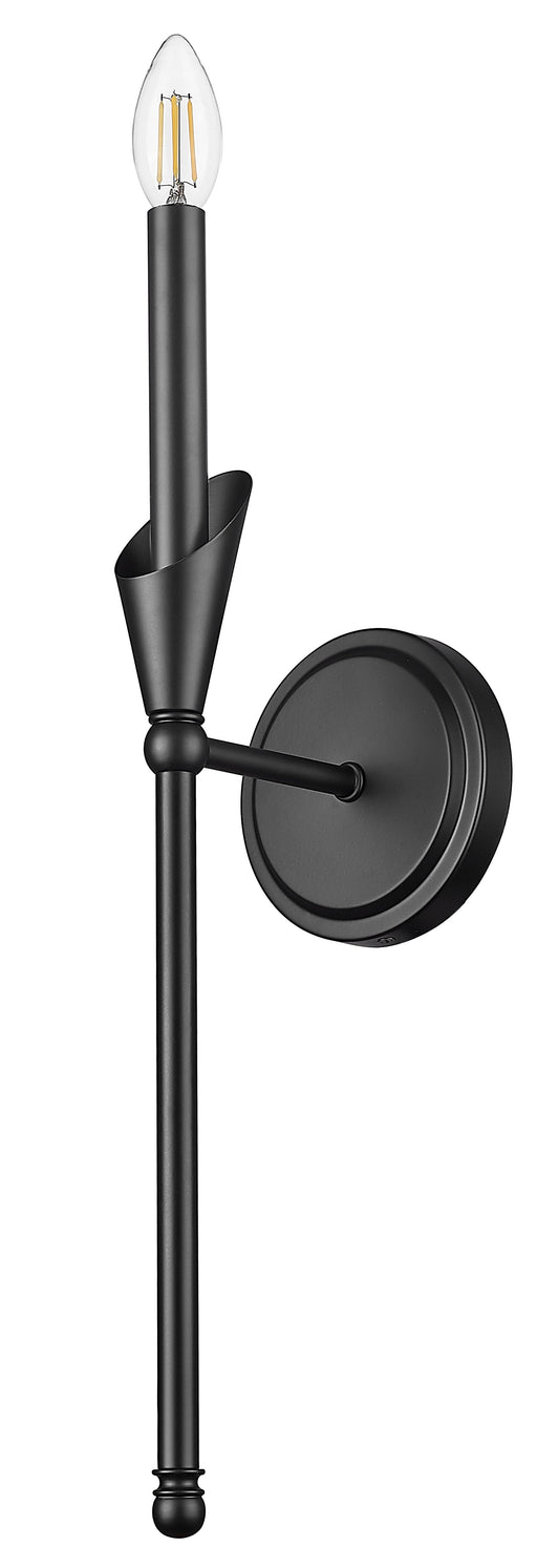 Wall Sconce Z-Lite 4014-1SA-MB Matte Black Claudelle 1 Light Wall Sconce Z-Lite