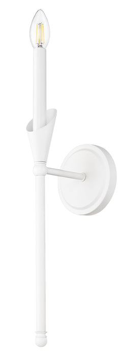 Wall Sconce Z-Lite 4014-1SA-TW Tundra White Claudelle 1 Light Wall Sconce Z-Lite