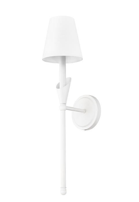 Wall Sconce Z-Lite 4014-1SA-TW Tundra White Claudelle 1 Light Wall Sconce Z-Lite