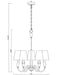 Chandelier Z-Lite 4014-24MB-MGLD Matte Black + Modern Gold Claudelle 5 Light Chandelier Z-Lite