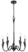 Chandelier Z-Lite 4014-24MB Matte Black Claudelle 5 Light Chandelier Z-Lite