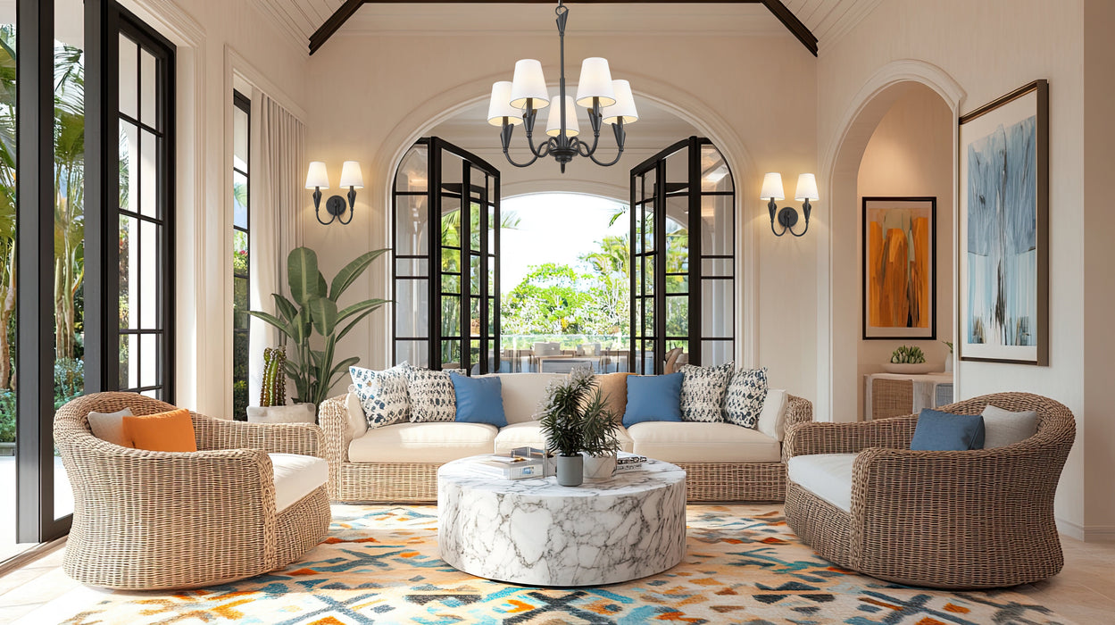 Wall Sconce Z-Lite 4014-2S-MB Matte Black Claudelle 2 Light Wall Sconce Z-Lite