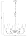 Chandelier Z-Lite 4014-32MB-MGLD Matte Black + Modern Gold Claudelle 6 Light Chandelier Z-Lite